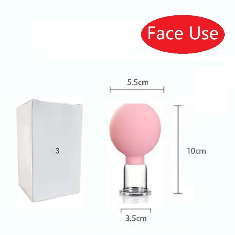 Revitalize Your Skin with the Slimming Face Sucker Suction Cup Vacuum Cupping Jar - Perfect for Cellulite Massage and Facial Acupuncture!