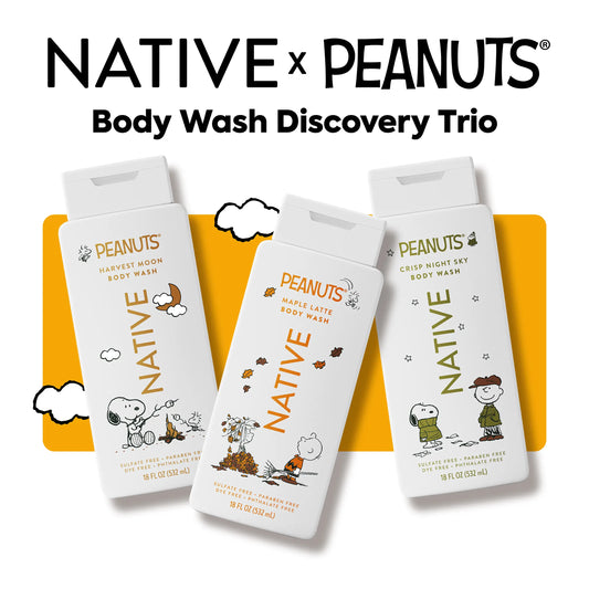 Indulge in Freshness: NATIVE Body Wash Discovery Trio – 3-Pack for Luxurious Lather and 24HR Skin Freshness