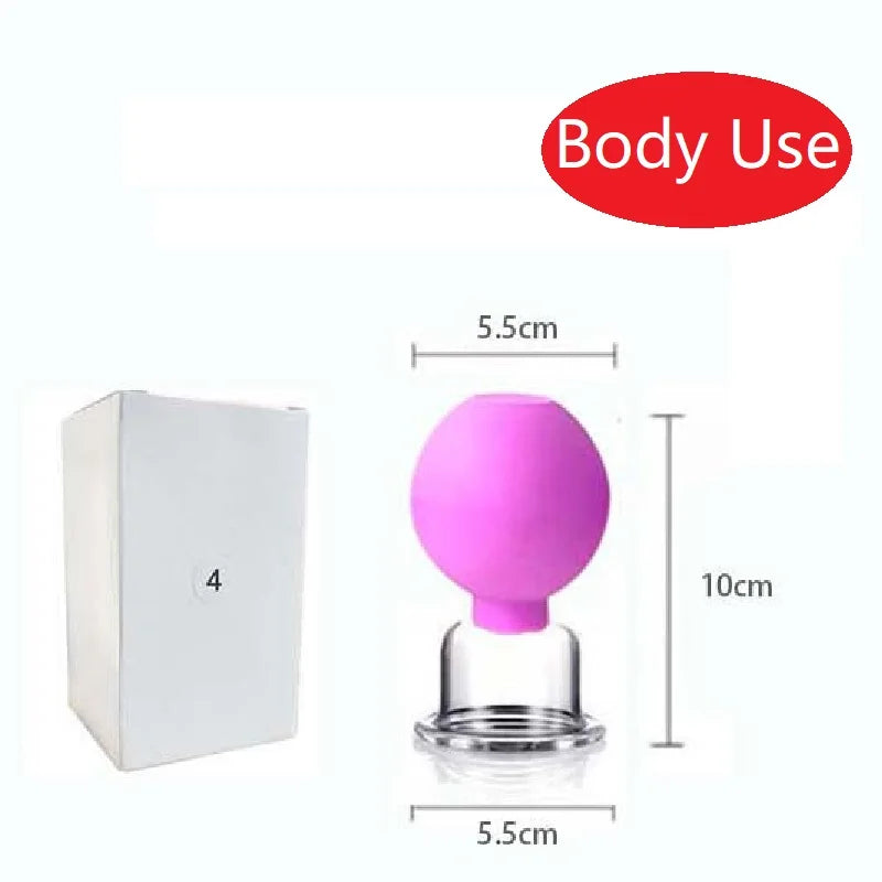 Revitalize Your Skin with the Slimming Face Sucker Suction Cup Vacuum Cupping Jar - Perfect for Cellulite Massage and Facial Acupuncture!