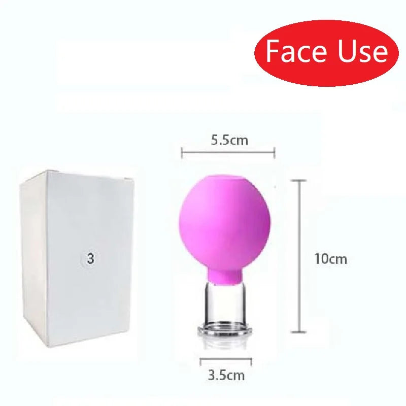 Revitalize Your Skin with the Slimming Face Sucker Suction Cup Vacuum Cupping Jar - Perfect for Cellulite Massage and Facial Acupuncture!