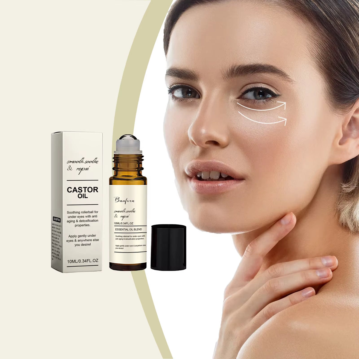 Revitalize Your Eyes with Our Castor Oil Eye Serum – Anti-Aging, Dark Circle Remover, and Puffiness Reducer for Youthful, Radiant Skin