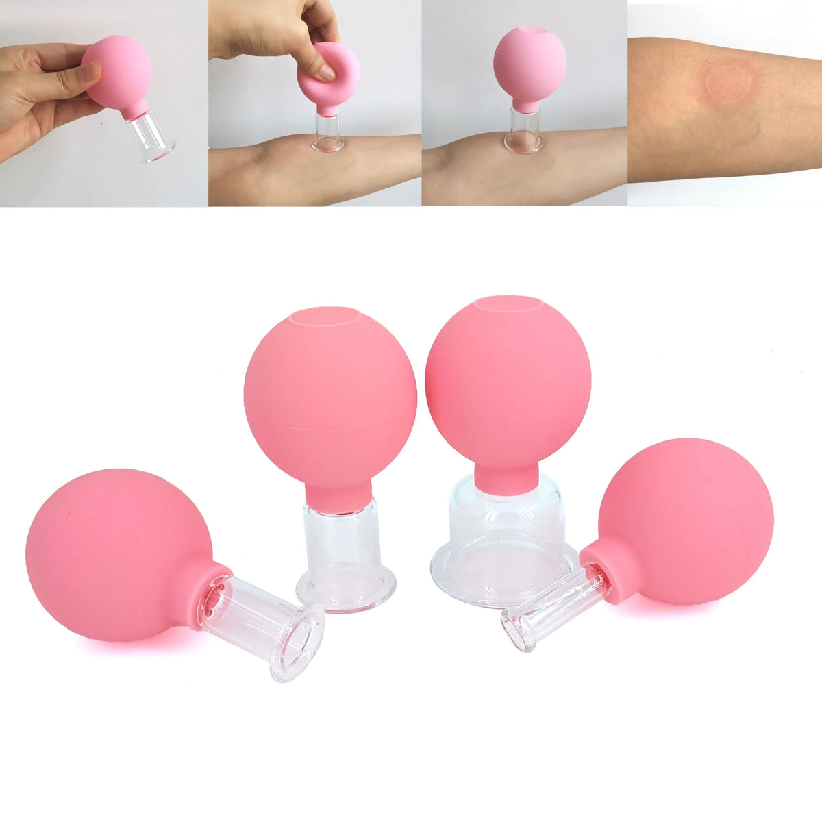 Revitalize Your Skin with the Slimming Face Sucker Suction Cup Vacuum Cupping Jar - Perfect for Cellulite Massage and Facial Acupuncture!