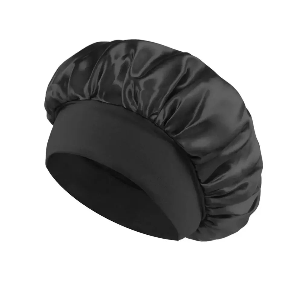 Experience Luxurious Comfort with Our Soft Silk Satin Lined Bonnet - Perfect for Long Hair and Ideal for Sleep or Showers!