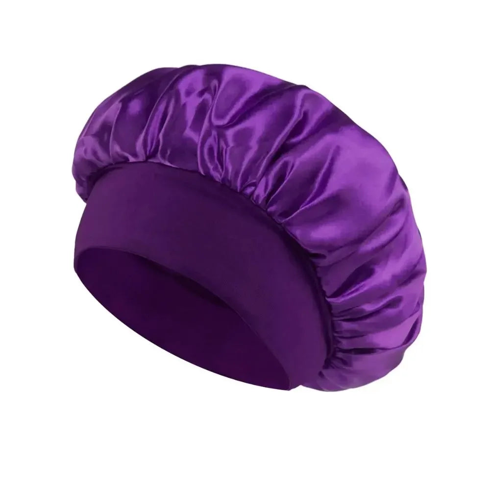 Experience Luxurious Comfort with Our Soft Silk Satin Lined Bonnet - Perfect for Long Hair and Ideal for Sleep or Showers!