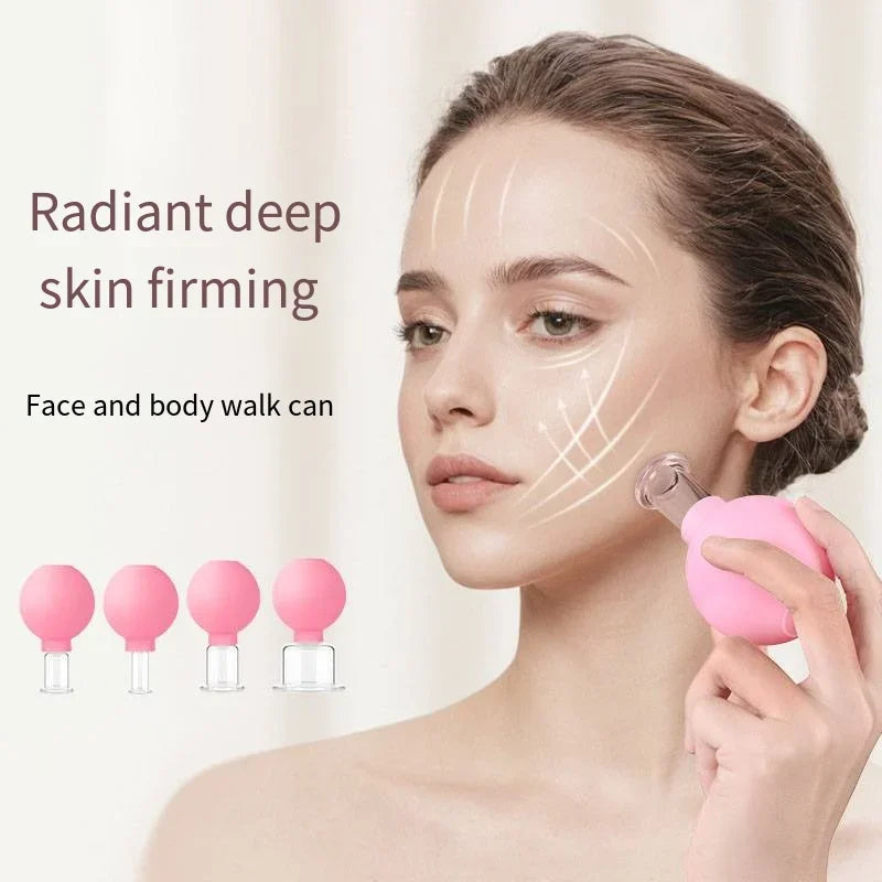 Revitalize Your Skin with the Slimming Face Sucker Suction Cup Vacuum Cupping Jar - Perfect for Cellulite Massage and Facial Acupuncture!