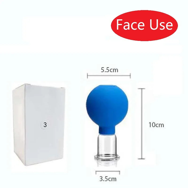 Revitalize Your Skin with the Slimming Face Sucker Suction Cup Vacuum Cupping Jar - Perfect for Cellulite Massage and Facial Acupuncture!