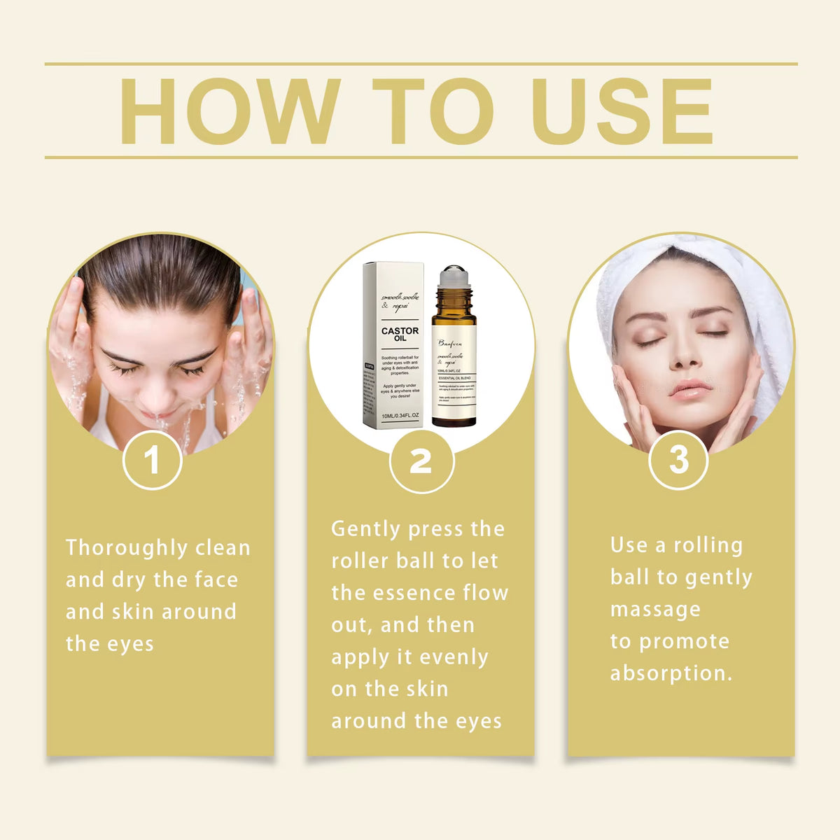 Revitalize Your Eyes with Our Castor Oil Eye Serum – Anti-Aging, Dark Circle Remover, and Puffiness Reducer for Youthful, Radiant Skin